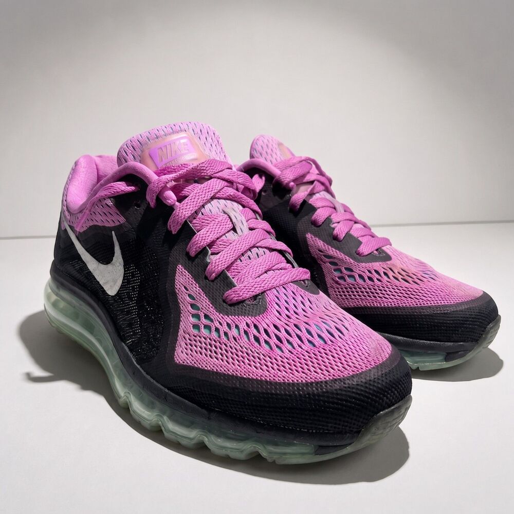 Nike Air Max 2014 Womens Size 8.5 Pink Black Teal Running Shoes